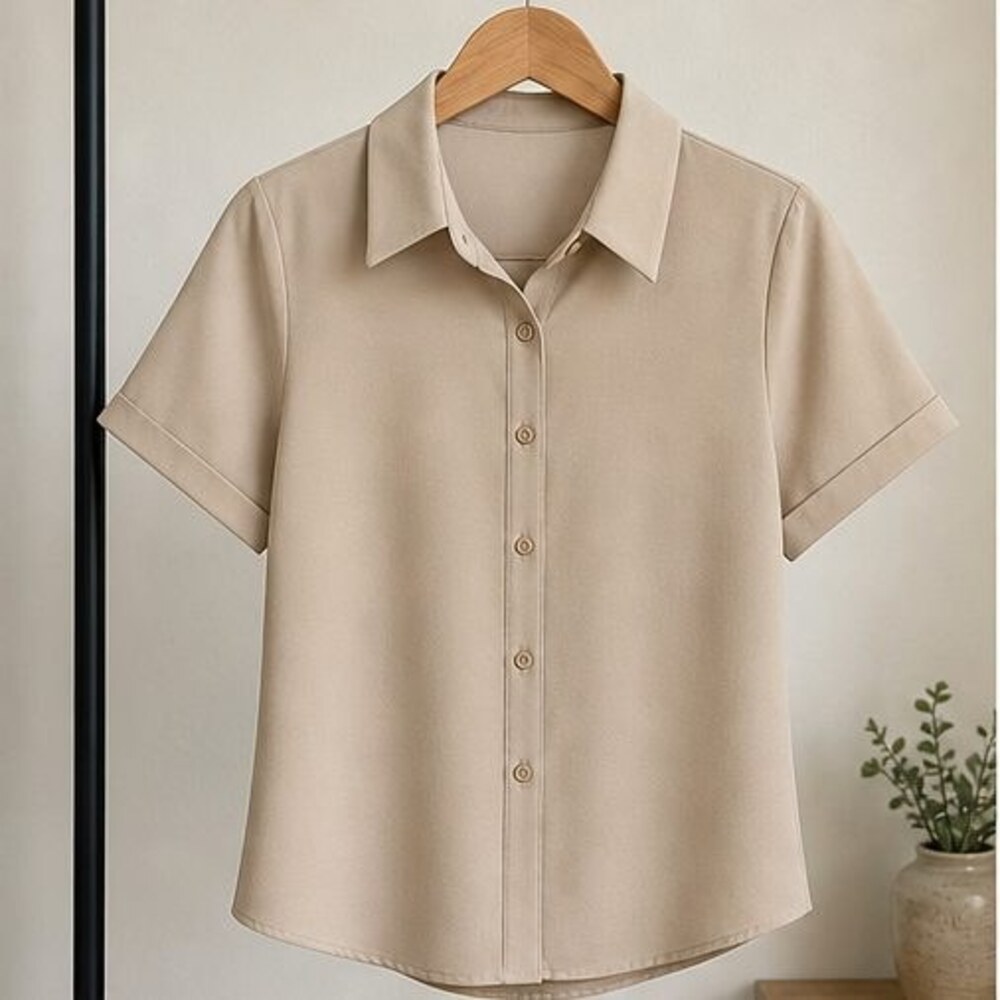 Sand Lace Trim Top